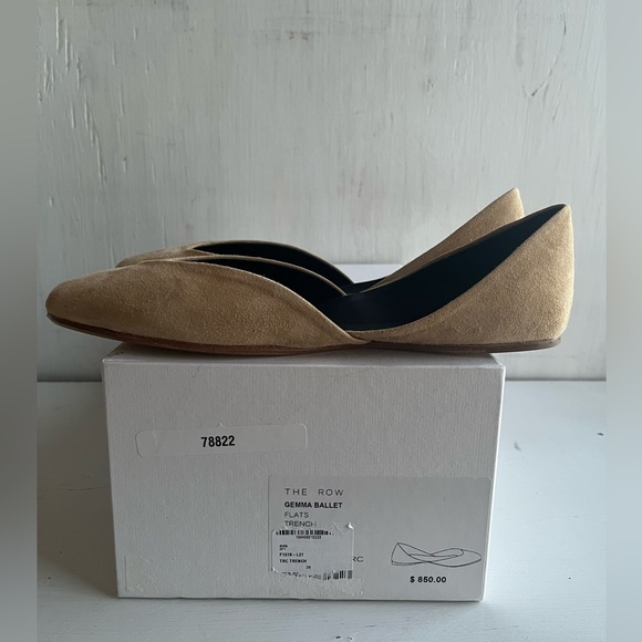 THE ROW Gemma d'Orsay Ballet Flat- Trench 38 - Picture 10 of 11
